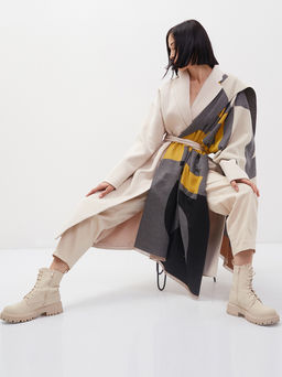 в СОСТАВЕ ШЕРСТЬ и КАШЕМИР! Большой,теплый двусторонний палантин - Tantino фото 2