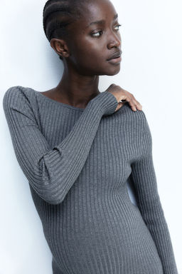 MAMA Vestido ajustado con escote barco - H&m фото 2