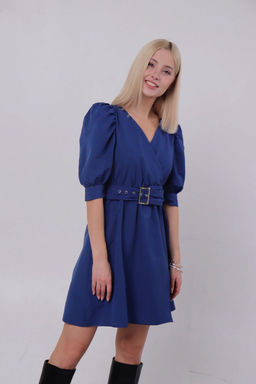 Платье с объёмными рукавами