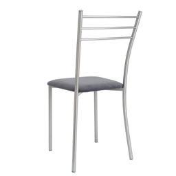 Стул "Хлоя" велюр серый (Ним 40) н.хром