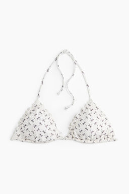 Top de bikini triangular con relleno