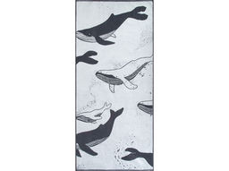 Полотенце махровое 6с102.411ж1 Киты(антрацит) 67х150см