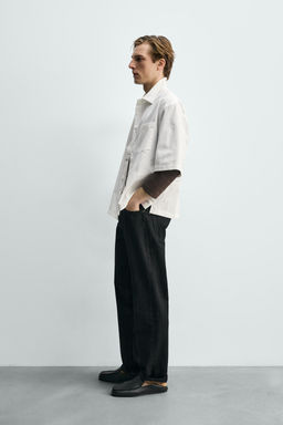 CAMISA RELAXED FIT ALGOD?N / Blanco - Zara фото 4