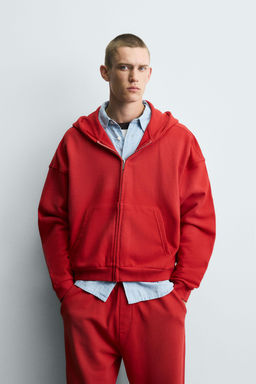 ZIP SWEATSHIRT SPRAY WASH - Zara фото 2