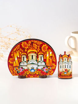 Набор пасхальный салфетница и подставка под зубочистки Храм