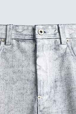 WAXED FINISH BAGGY FIT JEANS - Zara фото 9