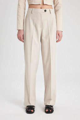 Широкие брюки стандартной длины с высокой талией - Defacto фото 6