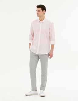 Gri Slim Fit Jogger Kanvas Pantolon