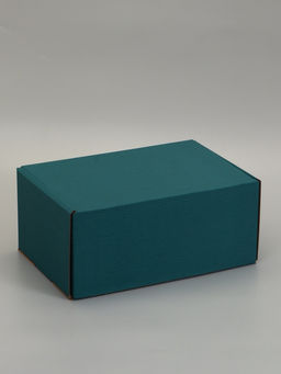 Коробка самосборная "Почтовая", изумрудная, 40 х 27 х 18 см,