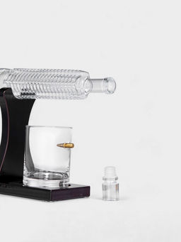 Мини-Бар Автомат, 750 мл, 2 бокала, на подставке, стекло, дерево - Simaland фото 2