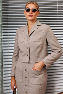 Костюм Мода Юрс 2898-Р бежевый