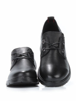 03-5077 BLACK Полуботинки женские (натуральная кожа)