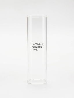 Ваза стеклянная для цветов, 6×20 см, 530 мл