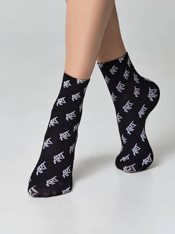 Носки жен. FANTASY 23С-82СП (30/1) - nero-bianco