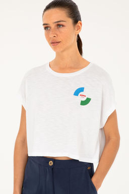 U. S. Polo Assn / Женская белая футболка - U.s. polo assn фото 3