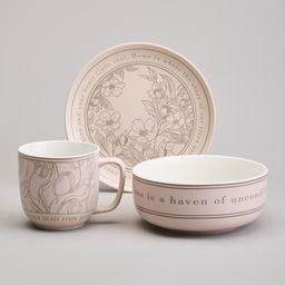 НАБОР ПОСУДЫ LEFARD 3 ПРЕДМЕТА LOVING FAMILY