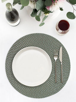 Салфетка сервировочная D38 зелёный полипропилен