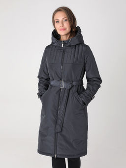 24332 Полупальто дем. графитовый - Dizzyway фото 3