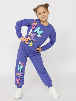 CRB wear/CSKG 90238-44-395 Комплект для девочки (джемпер, брюки),фиолетовый/Ex.Cherubino  фото 8