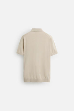 KNIT COTTON - SILK POLO SHIRT - Zara фото 8