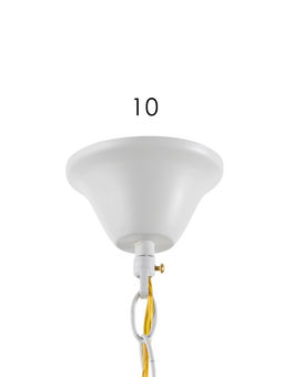 Люстра TR4916/5, 5хE14, 40 Вт, 86×55 см, бело-золотистая