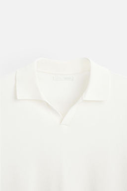 TEXTURED KNIT POLO SHIRT - Zara фото 9