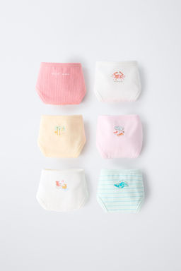 6-14 YEARS/ SIX-PACK OF PRINTED BRIEFS
