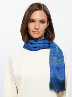 Палантин жен. шерсть+шелк 65х180 JG43-8288-12