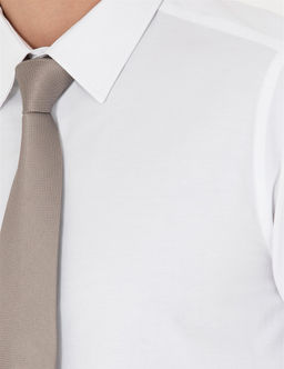 Beyaz Slim Fit Uzun Kollu Basic G_mlek - Pierre cardin фото 7
