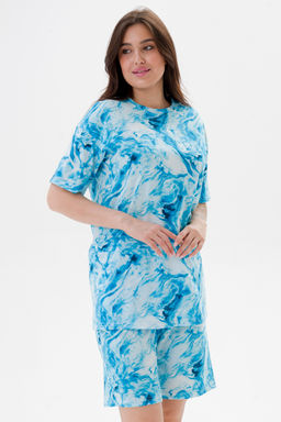 Костюм из кулирки унисекс дым бирюза - Амадэль фото 5