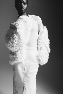 Falda de tubo en tejido revestido - H&m фото 2