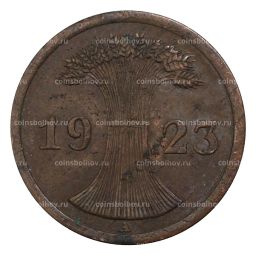 2 рентенпфеннига 1923 года А Германия