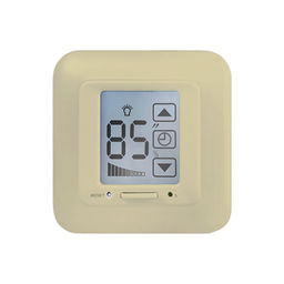 USW-001-LCD-DM-40/500W-TM-M-BG Выключатель с регулятором яркости лампы (диммер) и таймером выключения. Сенсорная панель. Блистер. Цвет бежевый