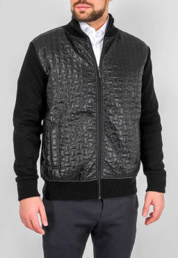 Жакет мужской GREG G139-KF-стёжка D1 (черный)