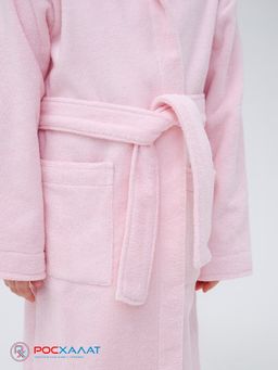 Детский махровый халат с капюшоном розовый МЗ-04 (7)
