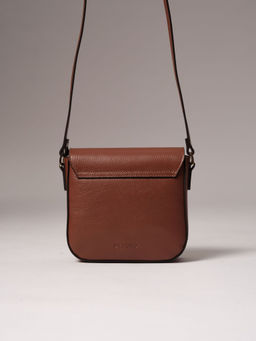 Сумка кожаная через плечо Deboro 3158 коппер