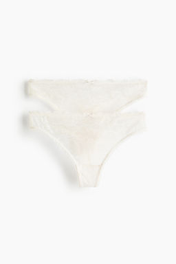 Pack de 2 bragas thong de encaje - H&m фото 6