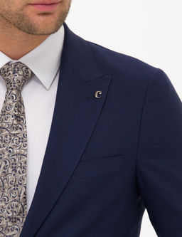 Lacivert Ex. Slim Fit Tak_m Elbise - Cacharel фото 7