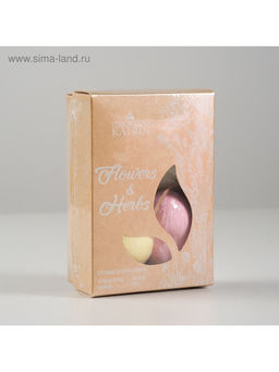 Набор бомбочек для ванн Flowers & Herbs Сердечки, 4 штуки по 60 г - Laboratory katrin фото 5