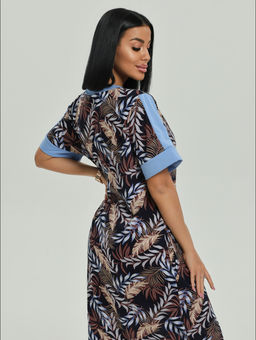 Барышня халат женский (темно-синий) - Lovetex фото 4