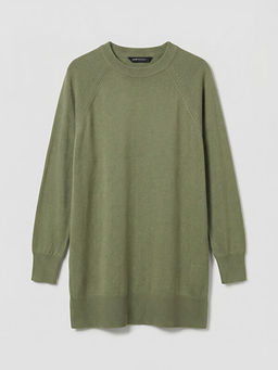 Bisiklet Yaka Kad?n Triko Tunik