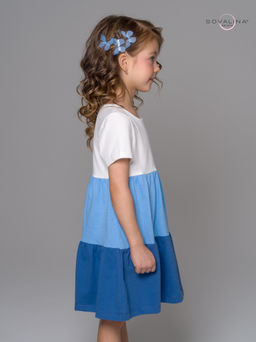 Платье Тия тофу-голубой-синий - Sovalina фото 13