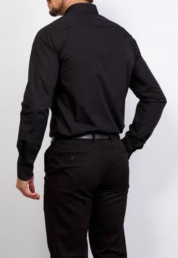 Сорочка мужская длинный рукав GREG 340/139/BLK/Z  фото 3