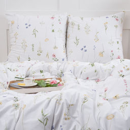 Простыня на резинке 180х200х25, поплин, Иммортели ВБ - Традиция фото 11