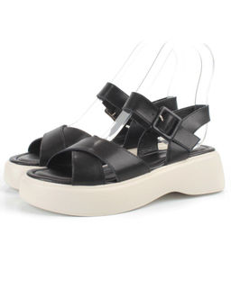 08-PEY256-2 BLACK Босоножки женские (натуральная кожа)