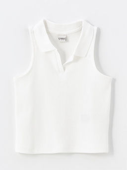 Polo Yaka K?z ?ocuk Crop Atlet
