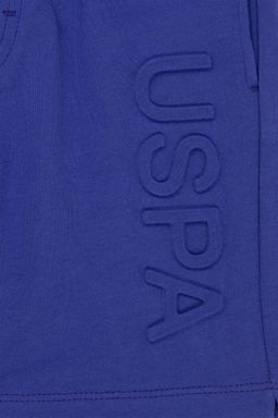Синие вязаные шорты для мальчика - U.s. polo assn фото 3