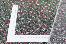 Импорт. хлопок Агапия цв.черный, ш.1.45м, хлопок-100%, 100гр/м.кв - Купава фото 2