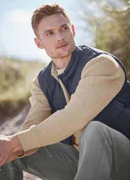 Мужской пуловер крупной вязки LIVERGY  фото 9