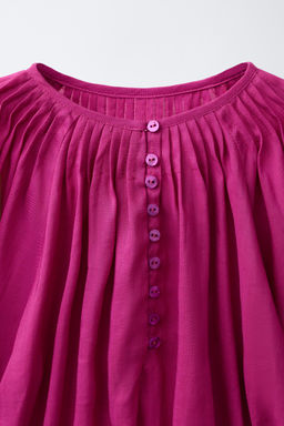 BLUSA JARETAS CON RAMIO / Frambuesa - Zara фото 4